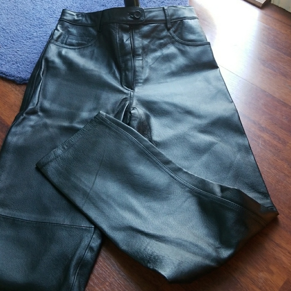 VINTAGE! SEXY! Black leather pants!